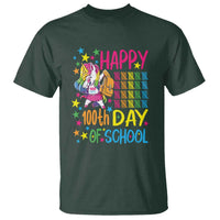 Happy 100th Day of School Unicorn T Shirt Celebration Design - Wonder Print Shop