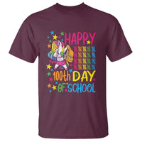 Happy 100th Day of School Unicorn T Shirt Celebration Design - Wonder Print Shop