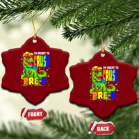 I am Ready To Crush Pre-K Dinosaur Ceramic Ornament Cool First Day of School Boy