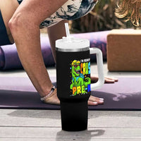 I am Ready To Crush Pre-K Dinosaur Tumbler With Handle Cool First Day of School Boy
