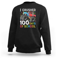 100 Days of School Monster Truck Sweatshirt Boys 100th Day Celebration - Wonder Print Shop