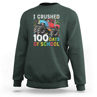 100 Days of School Monster Truck Sweatshirt Boys 100th Day Celebration - Wonder Print Shop