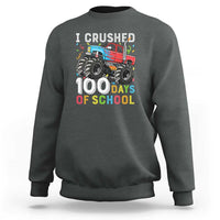 100 Days of School Monster Truck Sweatshirt Boys 100th Day Celebration - Wonder Print Shop