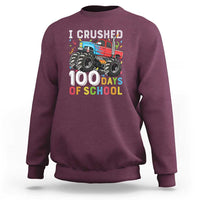 100 Days of School Monster Truck Sweatshirt Boys 100th Day Celebration - Wonder Print Shop