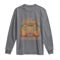 Game On First Day of 3rd Grade Long Sleeve Shirt Funny Gamer Back to School Kids Gift