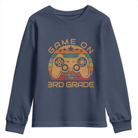 Game On First Day of 3rd Grade Youth Sweatshirt Funny Gamer Back to School Kids Gift
