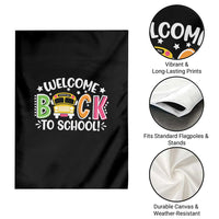 Welcome Back to School Bus Driver Garden Flag First Day for School Gifts