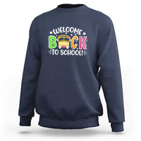 Welcome Back to School Sweatshirt First Day for School Bus Driver - Wonder Print Shop