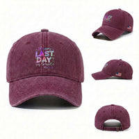 Para Life Beach Mode Washed Cotton Baseball Cap Funny Last Day of School Summer Vacation Gift