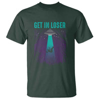 Get In Loser T Shirt Cute Alien UFO Believers - Wonder Print Shop