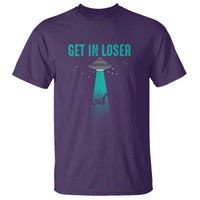 Get In Loser T Shirt Cute Alien UFO Believers - Wonder Print Shop