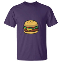 Hamburger Cheese BBQ T Shirt Cheeseburger Emoticon - Wonder Print Shop
