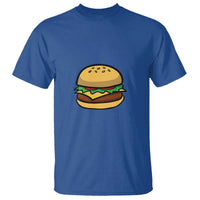 Hamburger Cheese BBQ T Shirt Cheeseburger Emoticon - Wonder Print Shop