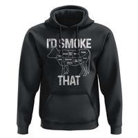 Chef Butcher Smoke Funny Hoodie BBQ Grilling Gift, Comfortable Cotton Tee, Humor Design - Wonder Print Shop