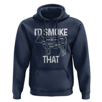 Chef Butcher Smoke Funny Hoodie BBQ Grilling Gift, Comfortable Cotton Tee, Humor Design - Wonder Print Shop