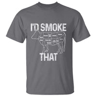 Chef Butcher Smoke Funny T Shirt BBQ Grilling Gift, Comfortable Cotton Tee, Humor Design - Wonder Print Shop
