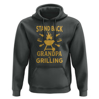 Mens Funny Grandpa Grilling Hoodie Stand Back BBQ Tee, Fathers Day Gift, Comfortable Cotton - Wonder Print Shop