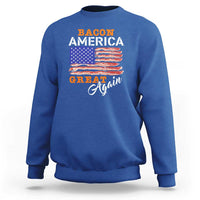 2024 BBQ Sweatshirt Bacon America Great AgainFunny Barbecue - Wonder Print Shop