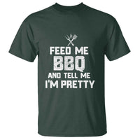 Feed Me BBQ And Tell Me I'm Pretty - Funny Grill BBQ T Shirt - Wonder Print Shop