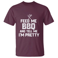 Feed Me BBQ And Tell Me I'm Pretty - Funny Grill BBQ T Shirt - Wonder Print Shop