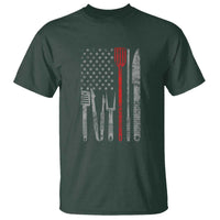 Thin Red Line USA Flag T Shirt BBQ Grill Cooking Chef Gift - Wonder Print Shop