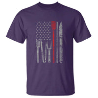 Thin Red Line USA Flag T Shirt BBQ Grill Cooking Chef Gift - Wonder Print Shop