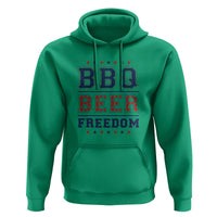Patriotic BBQ Hoodie Beer, Freedom, and BBQ Design - Wonder Print Shop
