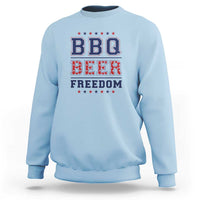 Patriotic BBQ Sweatshirt Beer, Freedom, and BBQ Design - Wonder Print Shop