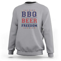 Patriotic BBQ Sweatshirt Beer, Freedom, and BBQ Design - Wonder Print Shop