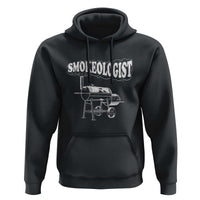 Smokeologist Hoodie Funny Pitmaster BBQ Smoker Grilling Gift - Wonder Print Shop
