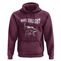Smokeologist Hoodie Funny Pitmaster BBQ Smoker Grilling Gift - Wonder Print Shop