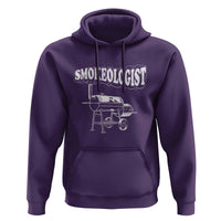 Smokeologist Hoodie Funny Pitmaster BBQ Smoker Grilling Gift - Wonder Print Shop