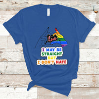 LGBT Ally T Shirt I May Be Straight But I Don't Hate LGBT - Wonder Print Shop