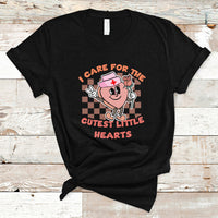 Nurse Valentine T Shirt Funny I Care For The Cutest Little Hearts - Wonder Print Shop