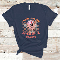 Nurse Valentine T Shirt Funny I Care For The Cutest Little Hearts - Wonder Print Shop