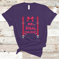 Funny Mr. Steal Your Heart Valentines Day For Boys Men Gifts T Shirt - Wonder Print Shop