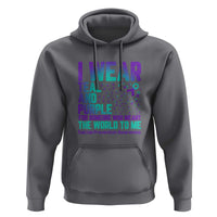 I Wear Teal and Purple for Someone Who Meant the World to Me - Suicide Prevention & Awareness Hoodie