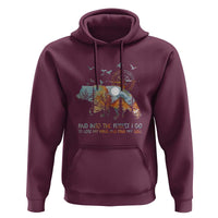 And Into the Forest I Go - Nature Lover Outdoor Adventure Hoodie Wilderness Compass & Bear Design