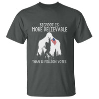 Bigfoot Is More Believable Than 81 Million Votes T Shirt Patriotic Design - Wonder Print Shop