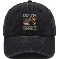 DD-214 It's a Veteran Thing You Wouldn’t Understand Proud Military Veteran Washed Cotton Baseball Cap