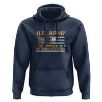 US Army Vietnam Veteran - Patriotic USA Flag Military Hoodie Vietnam War Veteran Tribute