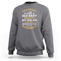 Grumpy Old Veteran Sweatshirt Funny Patriotic Military USA Veteran - Wonder Print Shop
