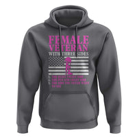 Female Veteran Hoodie - Three Sides: Veteran, Mother, Grandma - Proud Women's Military