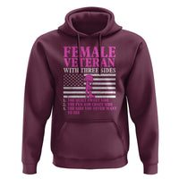 Female Veteran Hoodie - Three Sides: Veteran, Mother, Grandma - Proud Women's Military