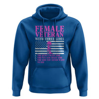 Female Veteran Hoodie - Three Sides: Veteran, Mother, Grandma - Proud Women's Military