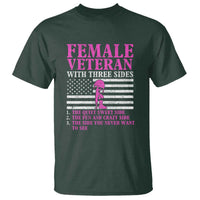 Female Veteran T Shirt - Three Sides: Veteran, Mother, Grandma - Proud Women's Military - Wonder Print Shop