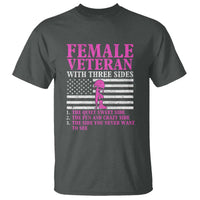 Female Veteran T Shirt - Three Sides: Veteran, Mother, Grandma - Proud Women's Military - Wonder Print Shop