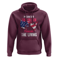 Patriotic Memorial Hoodie Honor the Fallen - Veteran Themed Military Support