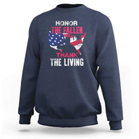 Patriotic Memorial Sweatshirt Honor the Fallen - Veteran Themed Military Support - Wonder Print Shop