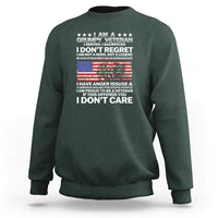 I Am a Grumpy Veteran Sweatshirt Proud Military Veteran - Don't Care Patriotic - Wonder Print Shop